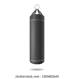 Black Punching Bag Vector Illustration Stock Vector (Royalty Free ...