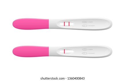 Realistic 3d Detailed Pregnancy Test Set Stock Illustration 1360400843 ...