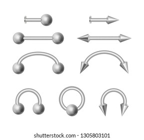 3d Piercing Set Stock Illustration 186685229