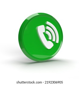 Realistic 3d Phone Call Icon Rendering Stock Illustration 2192306905 ...