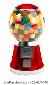 Realistic 3d Render Of Bubble Gum  Machine