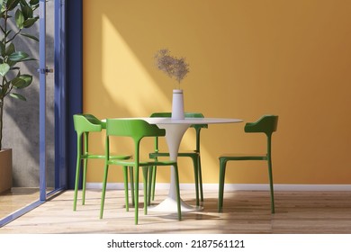 Una mesa comedor color