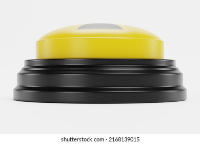 Realistic 3D Render of Emergency Button