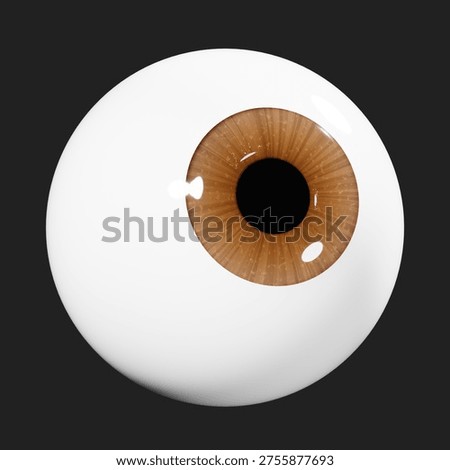 Realistic 3D render of eyeball.