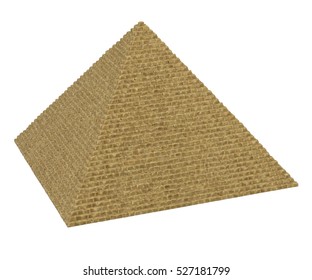 realistic 3d render of pyramid