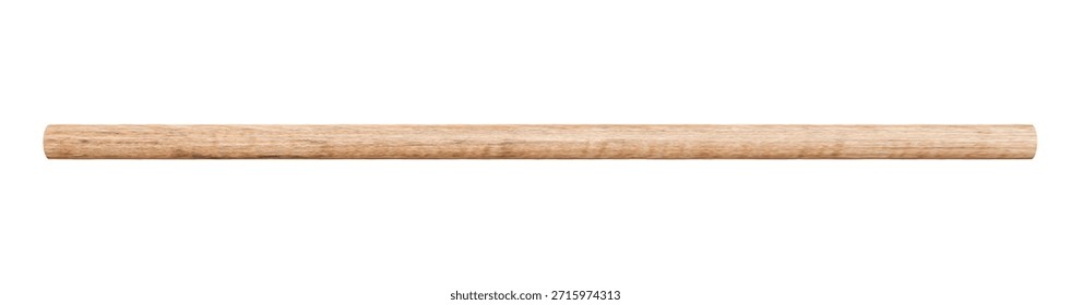 realistic 3d render of a rough oak wood dowel rod. textured rustic wooden stick isolated for carpentry construction or vintage furniture design. raw brown lumber pole.