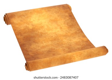 Realistic 3D Render of Scroll