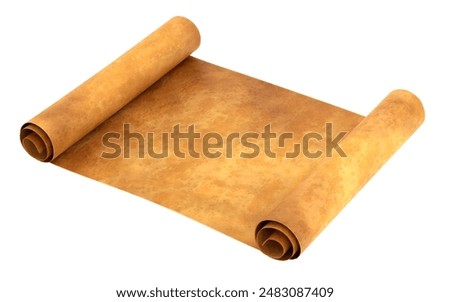 Realistic 3D Render of Scroll