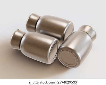 Realistic 3D Render with 3D software Small Mini Vacuum Insulated Water Bottle Portable Leakproof Travel Mug Stainless Steel Cold and Hot Thermal Flask for Kids Children Women School Office Lunch Coffe
