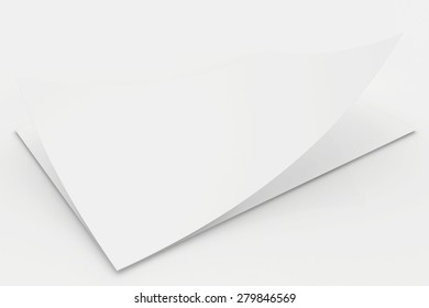 Realistic 3d Rendering Blank White Sheets Stock Illustration 279846569 ...