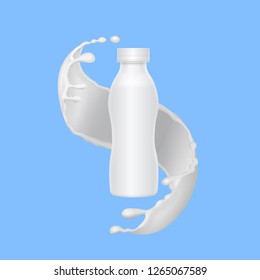 Download Yogurt Bottle Mockup High Res Stock Images Shutterstock