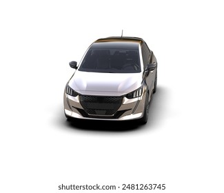 Realistic car isolated on background. 3d rendering - illustration - Powered by Shutterstock