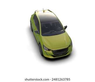 Realistic car isolated on background. 3d rendering - illustration - Powered by Shutterstock