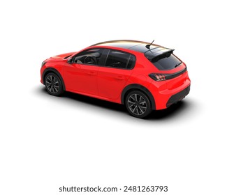 Realistic car isolated on background. 3d rendering - illustration - Powered by Shutterstock