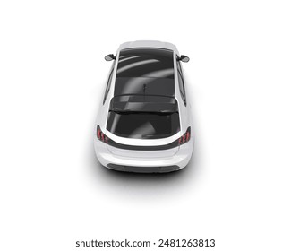 Realistic car isolated on background. 3d rendering - illustration - Powered by Shutterstock