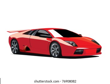 Realistic Car Vector Illustration