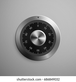 Realistic Combination Safe Lock Isolated On: เวกเตอร์สต็อก (ปลอดค่า ...