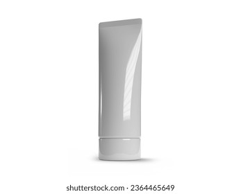 Realistic Cosmetic Tube Mockup 3d illustration mockup scene on Isolated Background