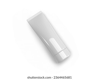 Realistic Cosmetic Tube Mockup 3d illustration mockup scene on Isolated Background