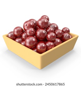 Realistic Cranberry Fruit 3D Model JPG - Perfect for Dietary Education and Culinary Projects - Powered by Shutterstock