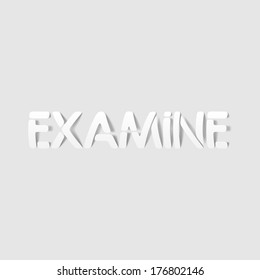 realistic design element: examine