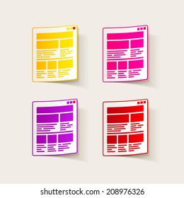 realistic design element: interface