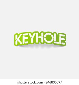 realistic design element: keyhole - Shutterstock ID 246835897