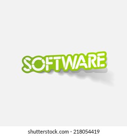 realistic design element: software - Shutterstock ID 218054419