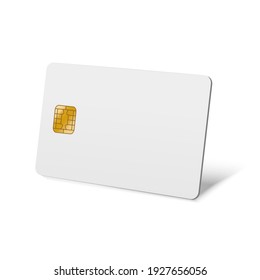 Realistic Detailed 3d Blank White Mockup Plastic Credit Card. illustration of Mock Up Personal Finance Object