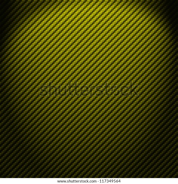 A realistic green carbon fiber weave background\
or texture