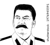 Realistic illustration of Soviet leader Iosif Stalin