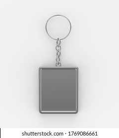 Realistic Key chains Designs Web Element. 3d illustration