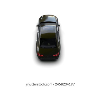 Realistic modern car isolated on background. 3d rendering - illustration - Powered by Shutterstock