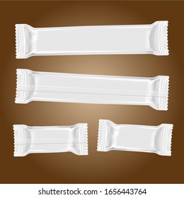 Realistic Packaging Snack Sweet 3D Candy Advertising Bar Product Dessert Silver Brand Dark Chocolate Snack Biscuit Glossy Container Foil Sachet Wrapping Plastic Stick  Confectionery