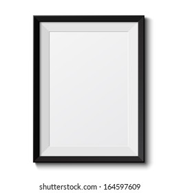 Realistic picture frame isolated on white background. Perfect for your presentations