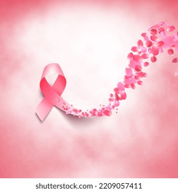 Realistic pink ribbon, breast cancer awareness symbol, 3d illustration
 - Powered by Shutterstock