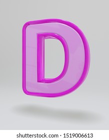 Pink Letter D Uppercase 3d Render Stock Illustration 731314156 ...