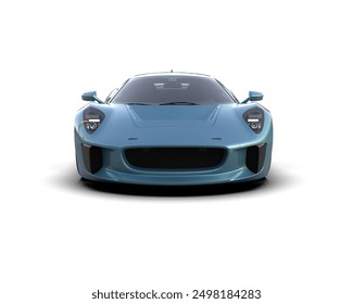 Realistic race car isolated on background. 3d rendering - illustration