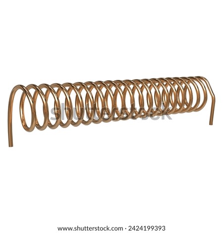 Realistic rendering of Solenoid Coil Electronics parts  