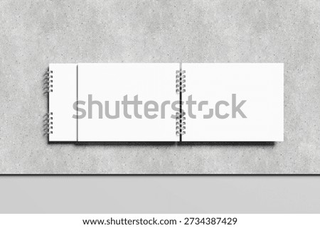 Realistic Ringed Notebook Mockup Blank