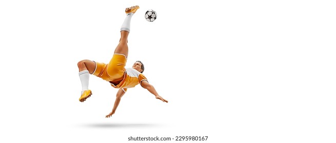 Realistic silhouette of football soccer player man in action isolated white background. - Powered by Shutterstock