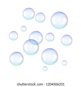 Soap Bubbles On White Background Stock Photo 358930079 | Shutterstock