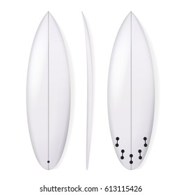 all white surfboard