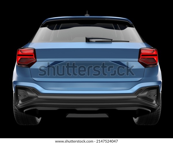 Realistic SUV car isolated on background. 3d\
rendering -\
illustration