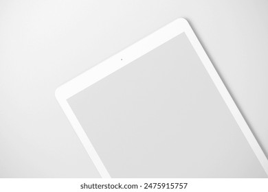 Realistic tablet blank screen mockup