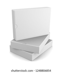 Realistic White Blank Boxes Isolated On Stock Illustration 1248806857