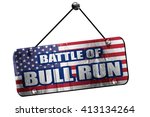 Rebel flag, 3D rendering, grunge hanging vintage sign