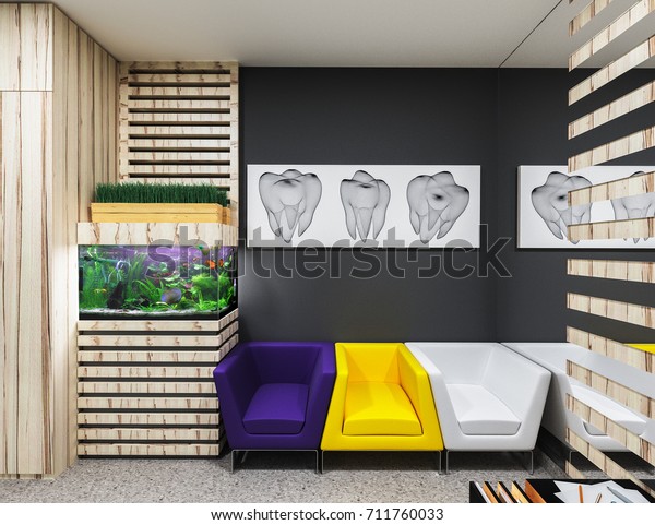 Reception Dental Clinic Design Modern Style3d