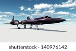 Reconnaissance Aircraft SR-71 Computer generated 3D illustration