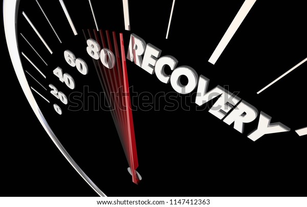 Recovery Get Better Healing Restored\
Speedometer Word 3d\
Illustration
